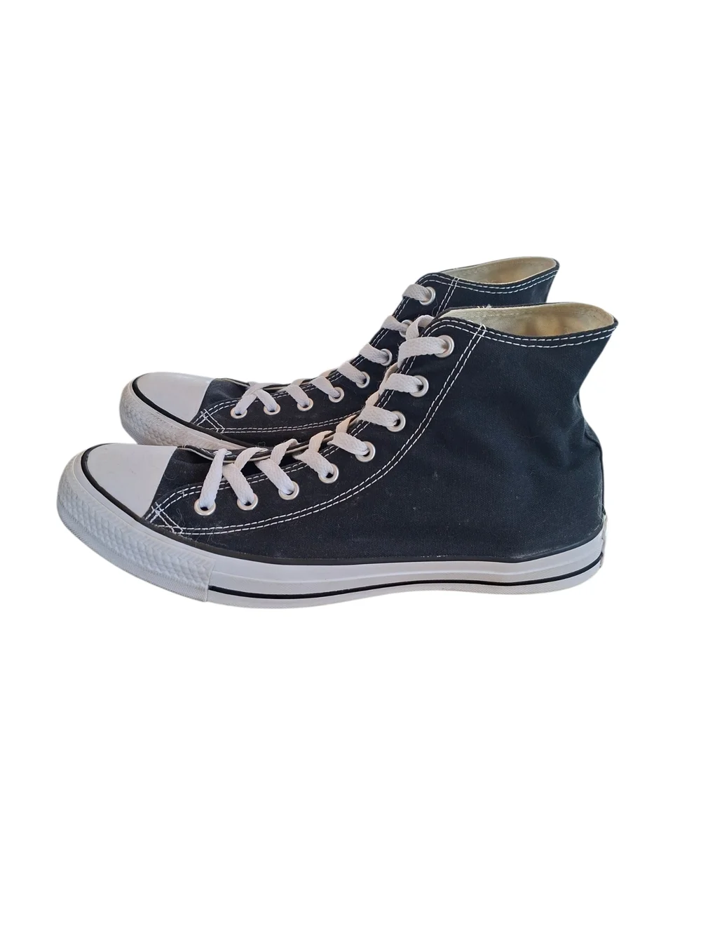 Converse Chuck Taylor All ⭐️ Star Men's High Top Sneakers - Black White Size 12 - Picture 5 of 13